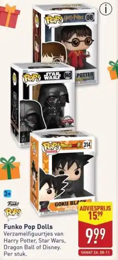 ALDI Funko Pop Dolls aanbieding
