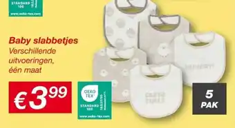 Kik Baby slabbetjes aanbieding