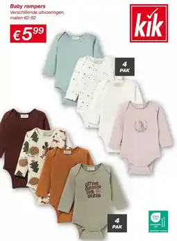 Kik Baby rompers aanbieding