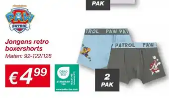 Kik Jongens retro boxershorts aanbieding