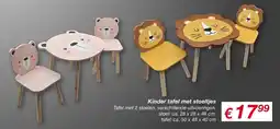 Kik Kinder tafel met stoeltjes aanbieding