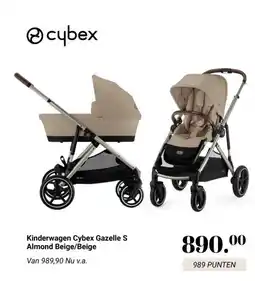 Van Asten BabySuperstore Kinderwagen Cybex Gazelle S Almond Beige/Beige aanbieding