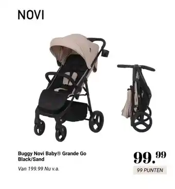 Van Asten BabySuperstore Buggy Novi Baby® Grande Go Black/Sand aanbieding