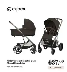 Van Asten BabySuperstore Kinderwagen Cybex Balios S Lux Almond Beige/Beige aanbieding