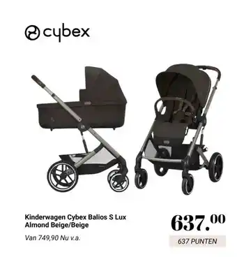 Van Asten BabySuperstore Kinderwagen Cybex Balios S Lux Almond Beige/Beige aanbieding
