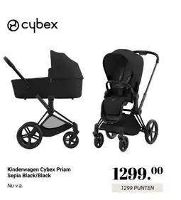 Van Asten BabySuperstore Kinderwagen Cybex Priam Sepia Black aanbieding