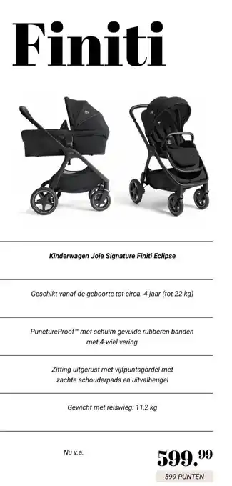 Van Asten BabySuperstore Kinderwagen Joie Signature Finiti Eclipse aanbieding