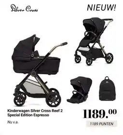 Van Asten BabySuperstore Kinderwagen Silver Cross Reef 2 Special Edition Espresso aanbieding