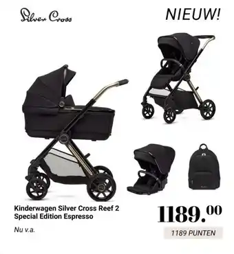 Van Asten BabySuperstore Kinderwagen Silver Cross Reef 2 Special Edition Espresso aanbieding
