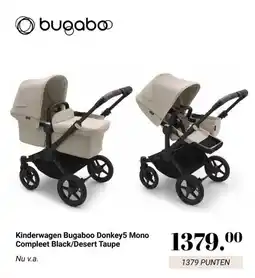 Van Asten BabySuperstore Kinderwagen Bugaboo Donkey5 Mono Compleet Black/Desert Taupe aanbieding