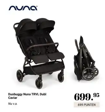 Van Asten BabySuperstore Duobuggy Nuna TRVL Dubl Caviar aanbieding