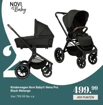 Van Asten BabySuperstore Kinderwagen Novi Baby® Nena Pro Black Melange aanbieding