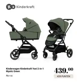Van Asten BabySuperstore Kinderwagen Kinderkraft Yoxi 2-in-1 Mystic Green aanbieding