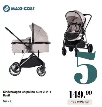 Van Asten BabySuperstore Kinderwagen Chipolino Aura 2-in-1 Basil aanbieding