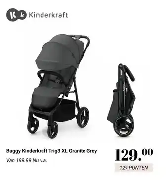 Van Asten BabySuperstore Buggy Kinderkraft Trig3 XL Granite Grey aanbieding