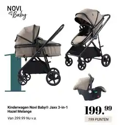 Van Asten BabySuperstore Kinderwagen Novi Baby® Jaxx 3-in-1 Hazel Melange aanbieding