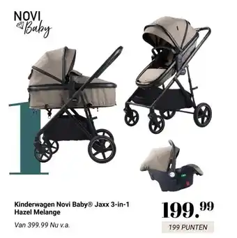 Van Asten BabySuperstore Kinderwagen Novi Baby® Jaxx 3-in-1 Hazel Melange aanbieding