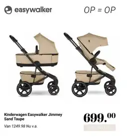 Van Asten BabySuperstore Kinderwagen Easywalker Jimmey Sand Taupe aanbieding