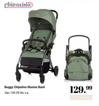 Van Asten BabySuperstore Buggy Chipolino Illusion Basil aanbieding