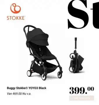 Van Asten BabySuperstore Buggy Stokke® YOYO3 Black aanbieding