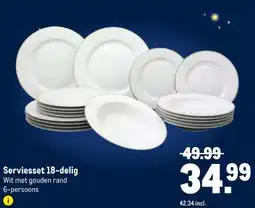 Makro Serviesset 18-delig aanbieding