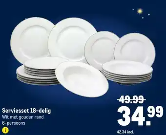 Makro Serviesset 18-delig aanbieding