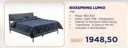 TotaalBED BOXSPRING LUMIO aanbieding