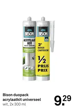 Karwei Bison duopack acrylaatkit universeel aanbieding