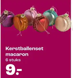 Kwantum Kerstballenset macaron aanbieding