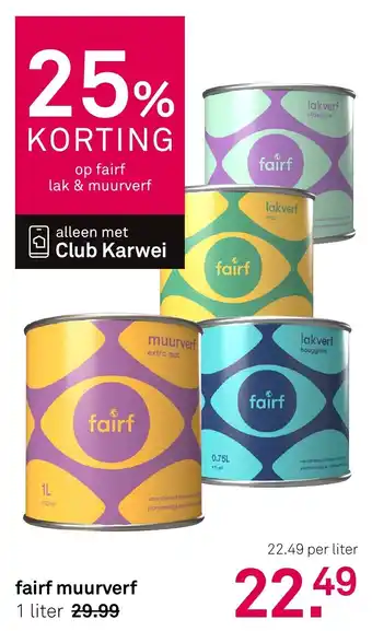 Karwei Fairf muurverf aanbieding