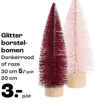 Kwantum Glitter borstel- bomen aanbieding