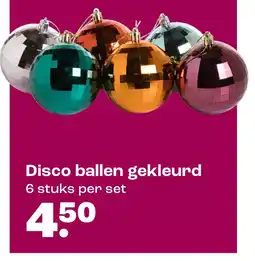 Kwantum Disco ballen gekleurd aanbieding