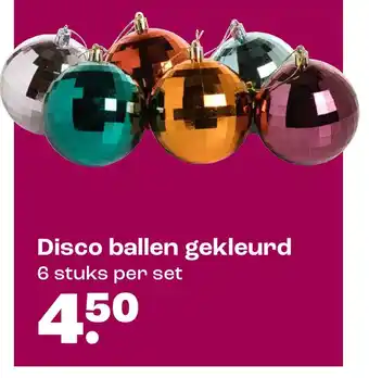Kwantum Disco ballen gekleurd aanbieding