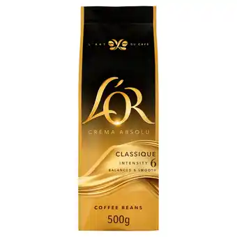 PLUS L'Or Crema classique koffiebonen aanbieding