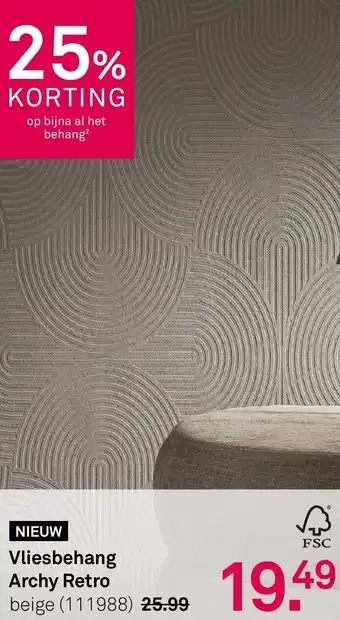 Karwei Vliesbehang Archy Retro aanbieding