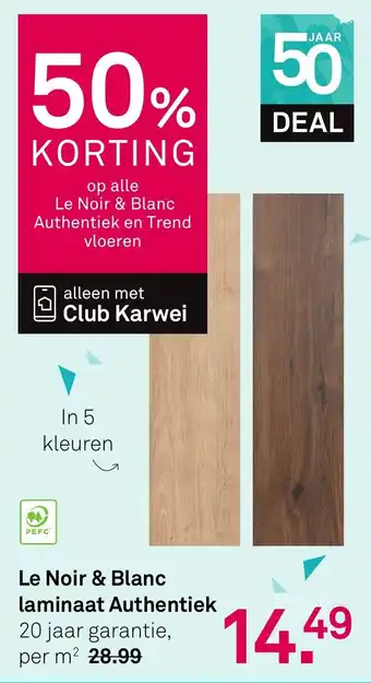 Karwei Le Noir & Blanc laminaat Authentiek aanbieding