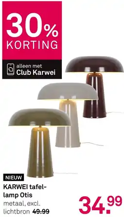 Karwei Karwei tafellamp Otis aanbieding