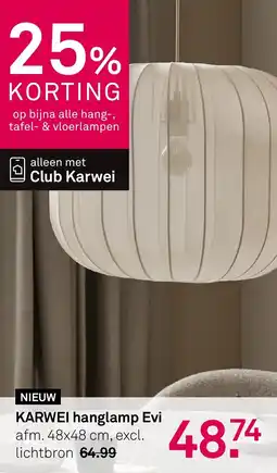 Karwei Karwei hanglamp Evi aanbieding