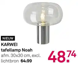 Karwei Karwei tafellamp Noah aanbieding