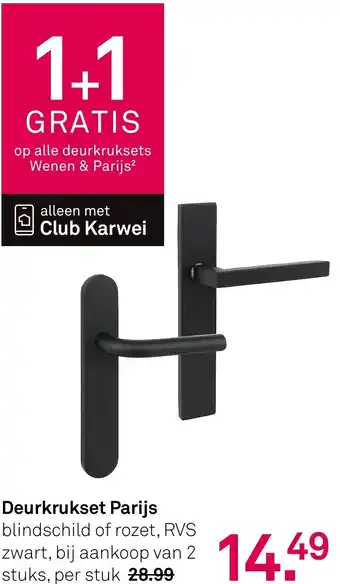 Karwei Deurkrukset Parijs aanbieding