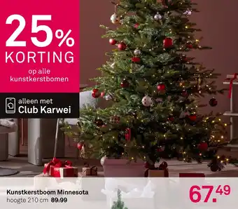 Karwei Kunstkerstboom Minnesota aanbieding