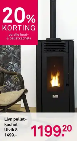 Karwei Livn pelletkachel Ulvik 8 aanbieding