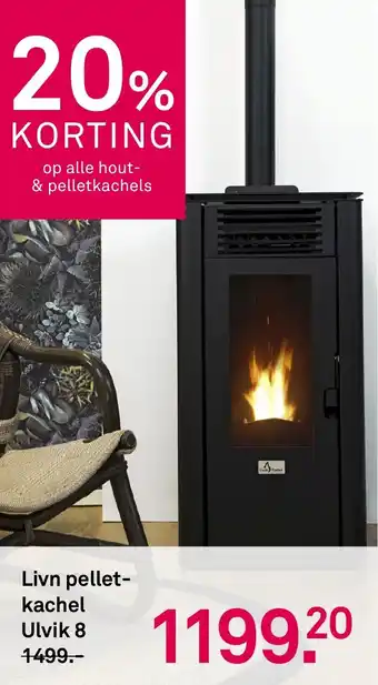 Karwei Livn pelletkachel Ulvik 8 aanbieding