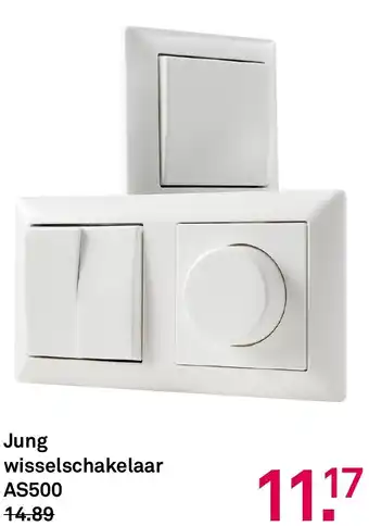 Karwei Jung wisselschakelaar AS500 aanbieding