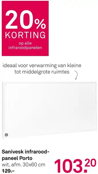 Karwei Sanivesk infraroodpaneel Porto aanbieding