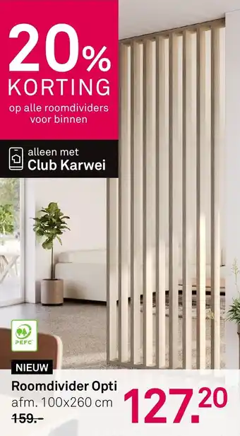 Karwei Roomdivider Opti aanbieding