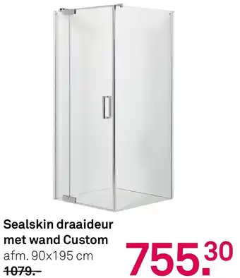 Karwei Sealskin draaideur met wand Custom aanbieding