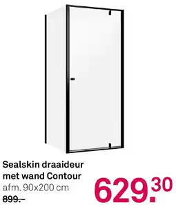 Karwei Sealskin draaideur met wand Contour aanbieding