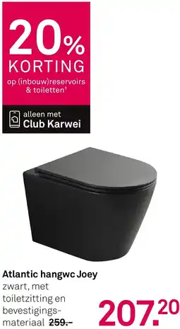 Karwei Atlantic hangwc Joey aanbieding