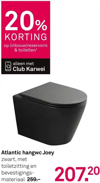 Karwei Atlantic hangwc Joey aanbieding